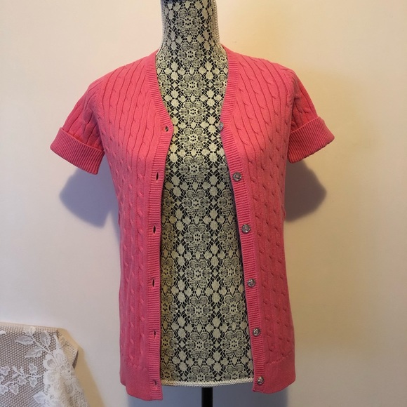 Gymboree Pink Girls Cardigan Sweater with Belt - Picture 2 of 6